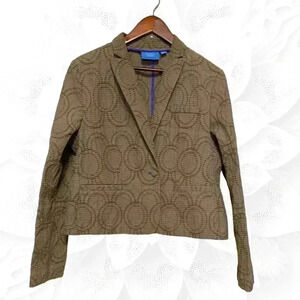 Vera Wang NWOT Fitted Blazer Unique Textured  Fabric 2 Pockets